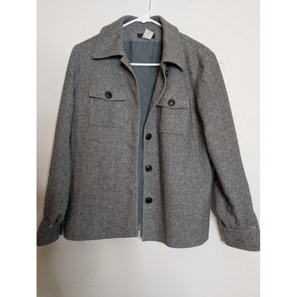 J Crew Blazer Jacket Pockets Gray Womens 61220 Wool‎ Blend Classic Career Work